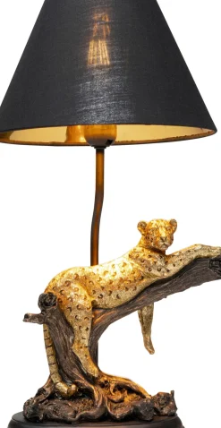 Bordslampa Relax Leopard - Guld, svart, 50cm - KARE Design