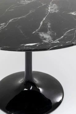 Bord Solo - Runt Matbord Svart Marmor, 110cmØ - KARE Design