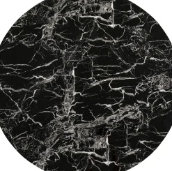 Bordsskiva Schickeria - Marmor Svart Ø110cm - KARE Design