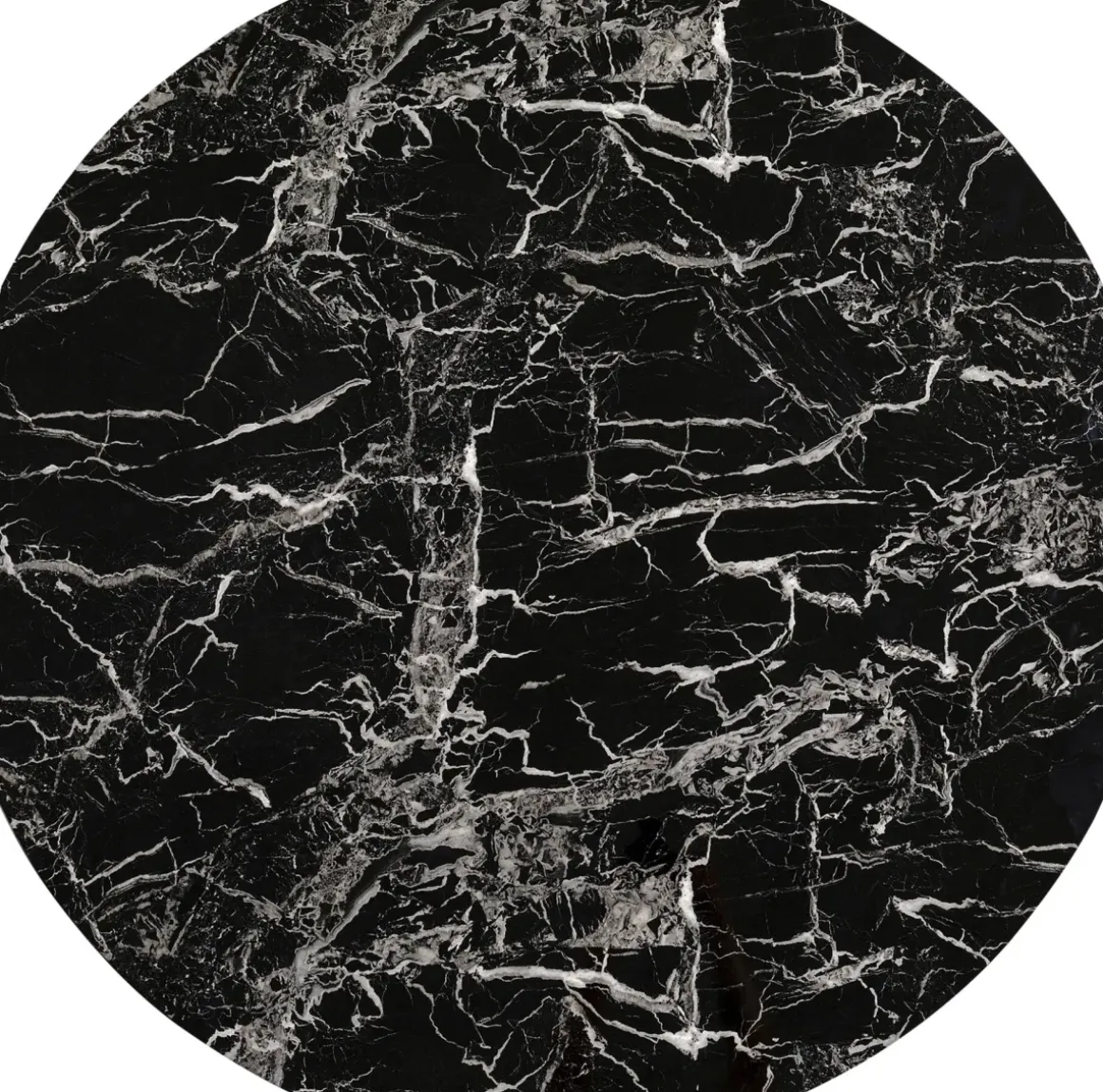 Bordsskiva Schickeria - Marmor Svart Ø110cm - KARE Design