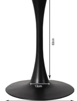 Bordsunderrede Schickeria - Trumpetfot i svart, Ø80cm - KARE Design