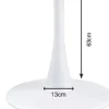 Bordsunderrede Schickeria - Trumpetfot i vit, Ø110cm - KARE Design