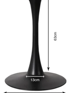 Bordsunderrede Schickeria - Trumpetfot i svart Ø110cm - KARE Design