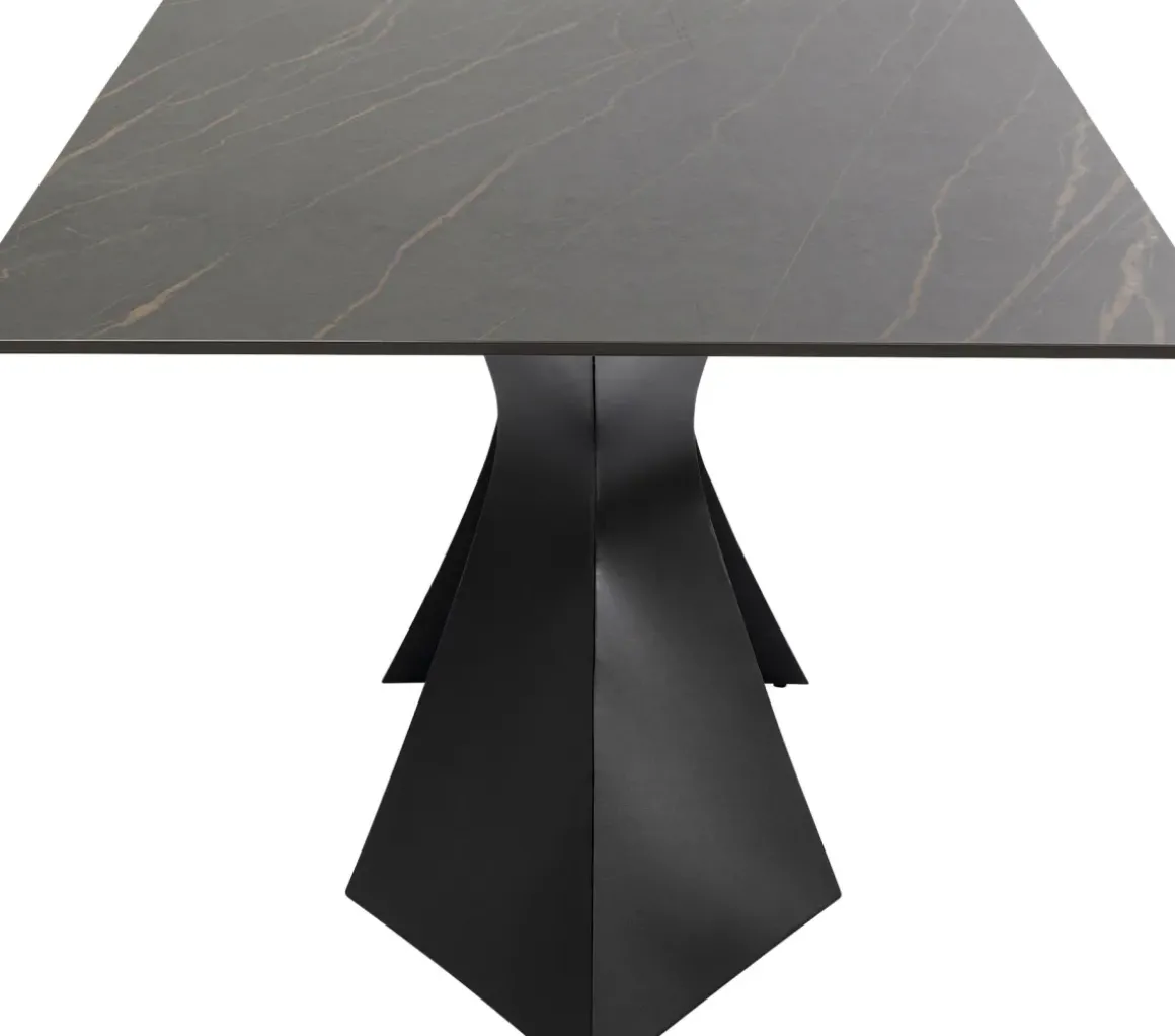 Bord Trädgård Gloria - Kermik, Svart, 180x90cm - KARE Design