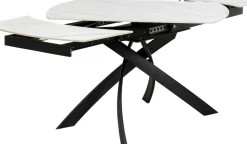 Bord Twist Onyx - Förlängningsbart, 120(30+30)x90cm - KARE Design