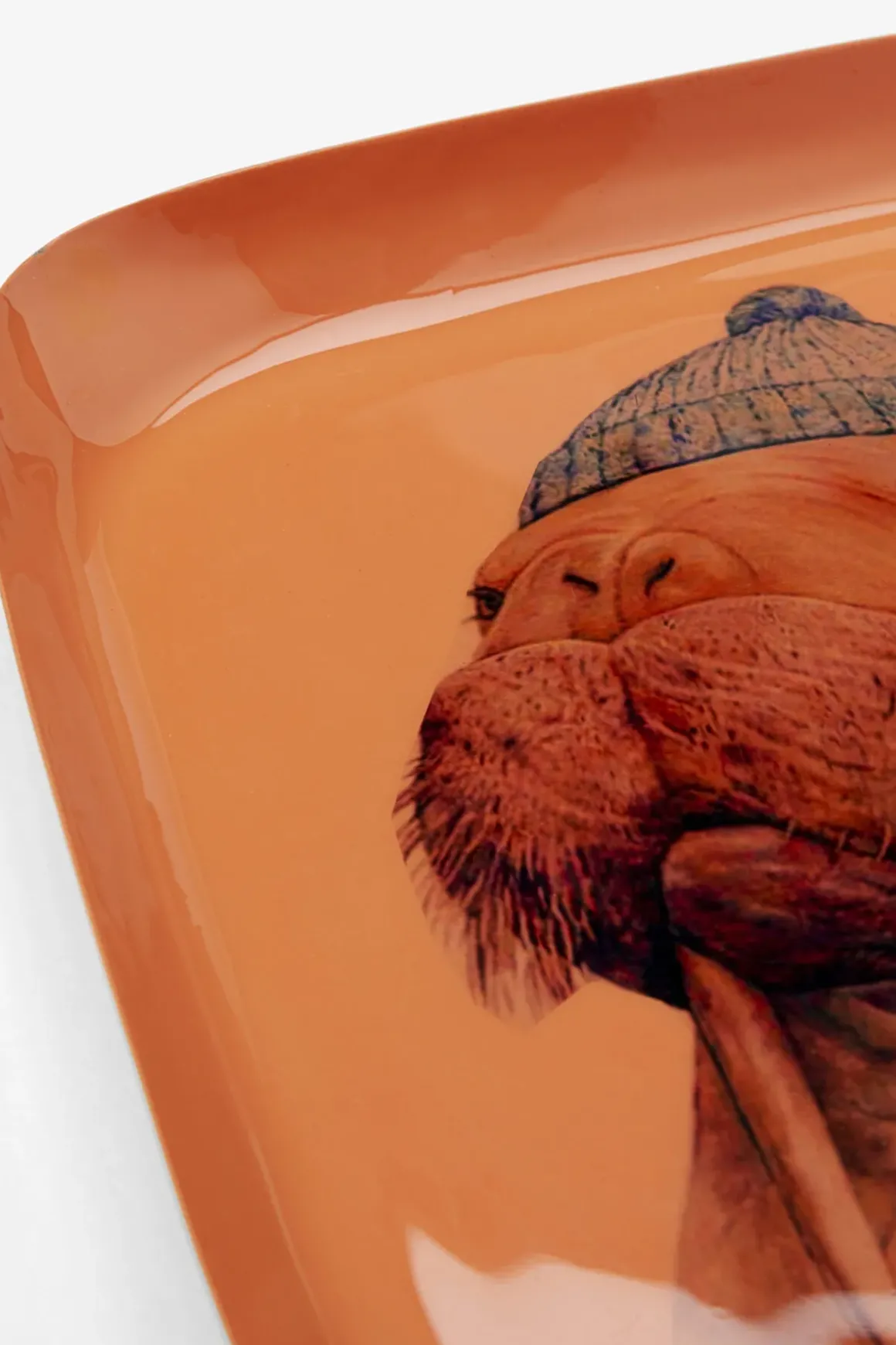 Bricka Ego Walrus - Valross, Handgjord 21x21cm - KARE Design