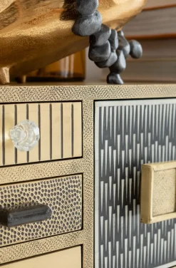 Byrå Chalet - Guld, 13 lådor - KARE Design