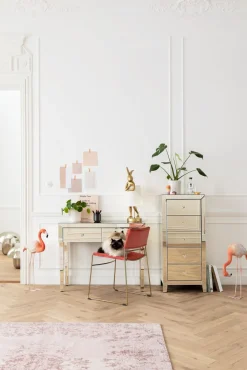 Byrå Luxury - Champangefärgat Spegelglas, 5 Lådor - KARE Design