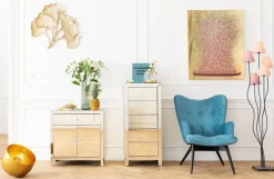 Byrå Luxury - Champangefärgat Spegelglas, 5 Lådor - KARE Design