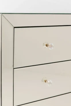 Byrå Luxury - Champangefärgat Spegelglas, 3 Lådor - KARE Design