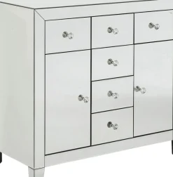 Byrå Luxury - Spegelglas, 2 Dörrar, 6 Lådor - KARE Design