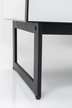 Byrå Soran 5 Lådor - Spegelglas/Svart, 65x114cm - KARE Design