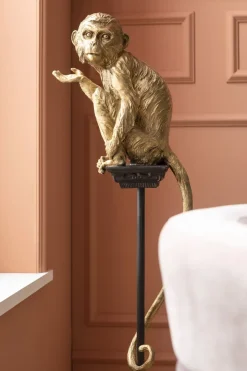 Dekor Circus Monkey - dekorfigur på piedestal, 109cm - KARE Design