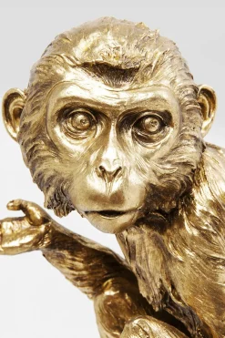 Dekor Circus Monkey - dekorfigur på piedestal, 109cm - KARE Design