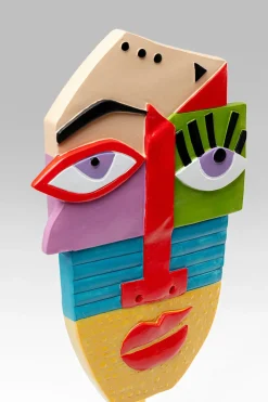 Dekorfigur Abstract Face - Färgstark, 52cm - KARE Design