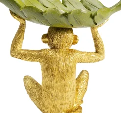 Dekorfigur Banana Leaf - Apa med Skål - KARE Design