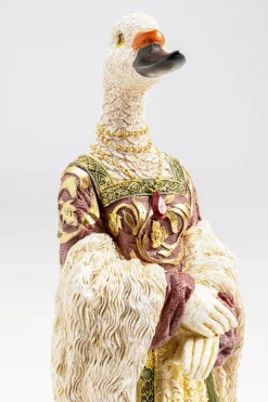 Dekorfigur Bird Lady Duck - Anka, Vit, 31cm - KARE Design