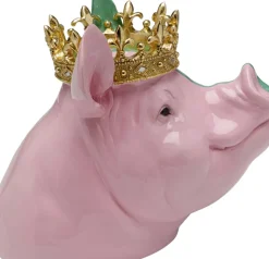 Dekorfigur Crowned Pig, 28cm - KARE Design