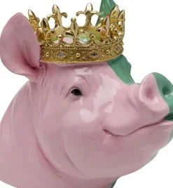 Dekorfigur Crowned Pig, 28cm - KARE Design