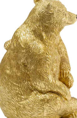 Dekorfigur Cuddly Bears - Dekor Guld Björnar, 16cm - KARE Design