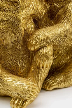 Dekorfigur Cuddly Bears - Dekor Guld Björnar, 16cm - KARE Design