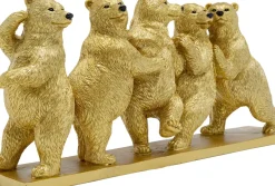 Dekorfigur Dancing Bears - Dekor Guld Björnar, 14cm - KARE Design