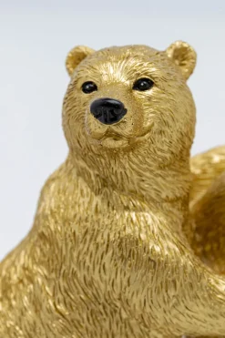 Dekorfigur Dancing Bears - Dekor Guld Björnar, 14cm - KARE Design