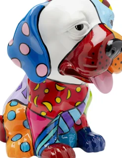 Dekorfigur Dog Patchwork - Hund, Flerfärgad, 35cm - KARE Design