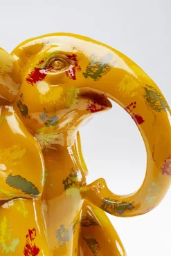 Dekorfigur Elephant - Gul, 18cm - KARE Design