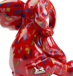 Dekorfigur Elephant - Röd, 18cm - KARE Design