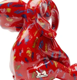 Dekorfigur Elephant - Röd, 18cm - KARE Design