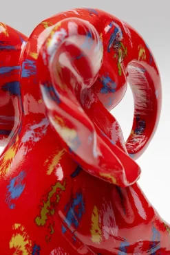 Dekorfigur Elephant - Röd, 18cm - KARE Design