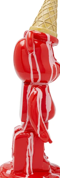 Dekorfigur Gelato Bear - Björn, röd, 40cm - KARE Design