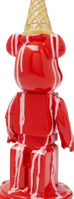 Dekorfigur Gelato Bear - Björn, röd, 40cm - KARE Design