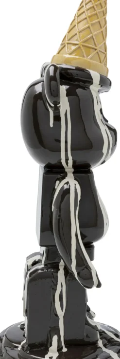 Dekorfigur Gelato Bear - Björn, Svart, 40cm - KARE Design