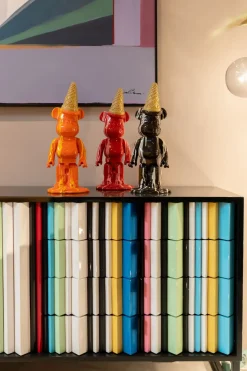 Dekorfigur Gelato Bear - Björn, Svart, 40cm - KARE Design