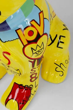 Dekorfigur Graffiti Dog - Gul, 122cm - KARE Design