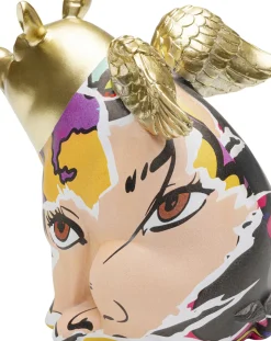 Dekorfigur Graffiti Flying Pig, 16cm - KARE Design