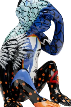 Dekorfigur Graffiti Monkey - Blå, 39cm - KARE Design