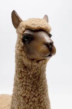 Dekorfigur Happy Alpaca - Alpacka, I Ull, 38cm - KARE Design