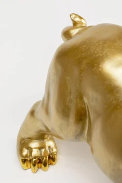Dekorfigur Hungry Dog - Guld Hund, 37cm - KARE Design
