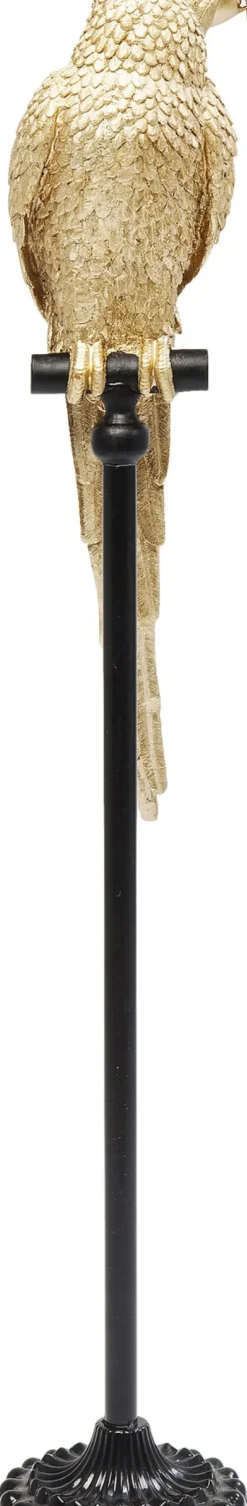 Dekorfigur Parrot - Skulpur på Piedestal Guld, 116cm - KARE Design