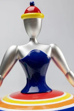 Dekorfigur Primaballerina - ballerina, randig, 35cm - KARE Design