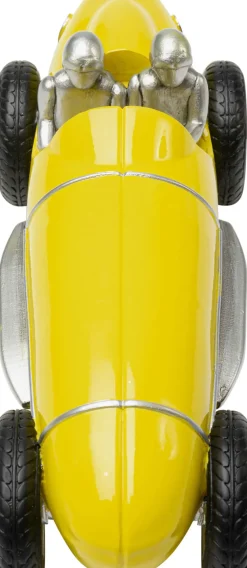 Dekorfigur Racing Car - Bil, Gul 9cm - KARE Design