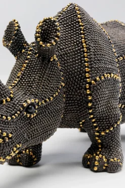 Dekorfigur Rhino Rivets Pearls, 26cm - KARE Design
