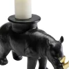 Dekorfigur Rhino - Svart, 41cm - KARE Design