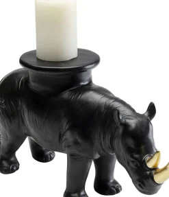 Dekorfigur Rhino - Svart, 41cm - KARE Design