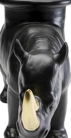 Dekorfigur Rhino - Svart, 41cm - KARE Design