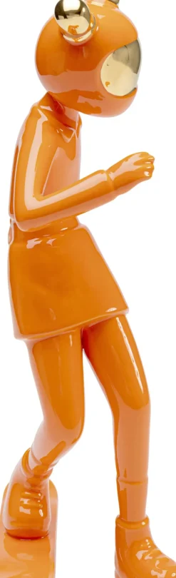 Dekorfigur Skating Astronaut - Orange, 33cm - KARE Design