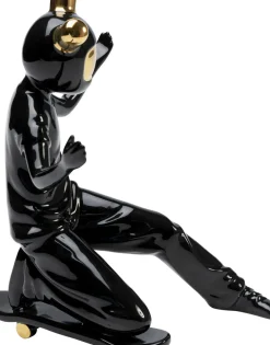 Dekorfigur Skating Astronaut - Svart, 21cm - KARE Design